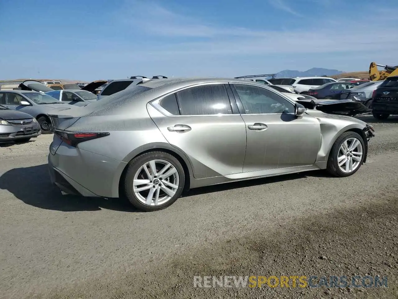 3 Photograph of a damaged car JTHCA1D24M5114330 LEXUS IS 2021