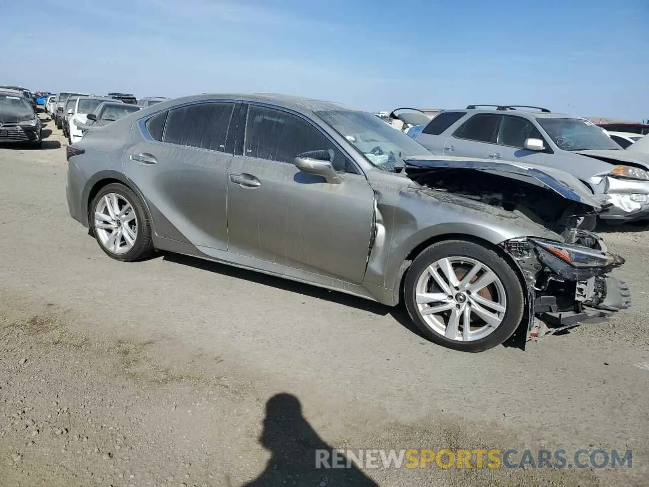 4 Photograph of a damaged car JTHCA1D24M5114330 LEXUS IS 2021