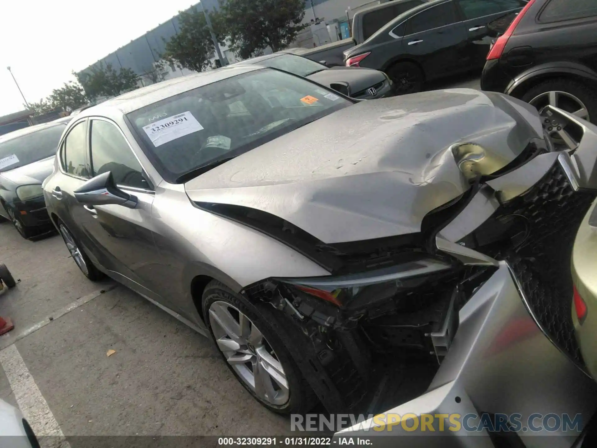 1 Photograph of a damaged car JTHCA1D25M5112473 LEXUS IS 2021