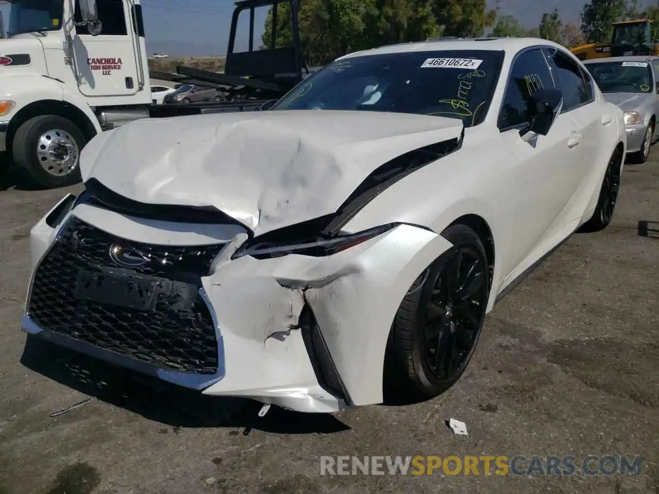 2 Photograph of a damaged car JTHCA1D25M5114319 LEXUS IS 2021