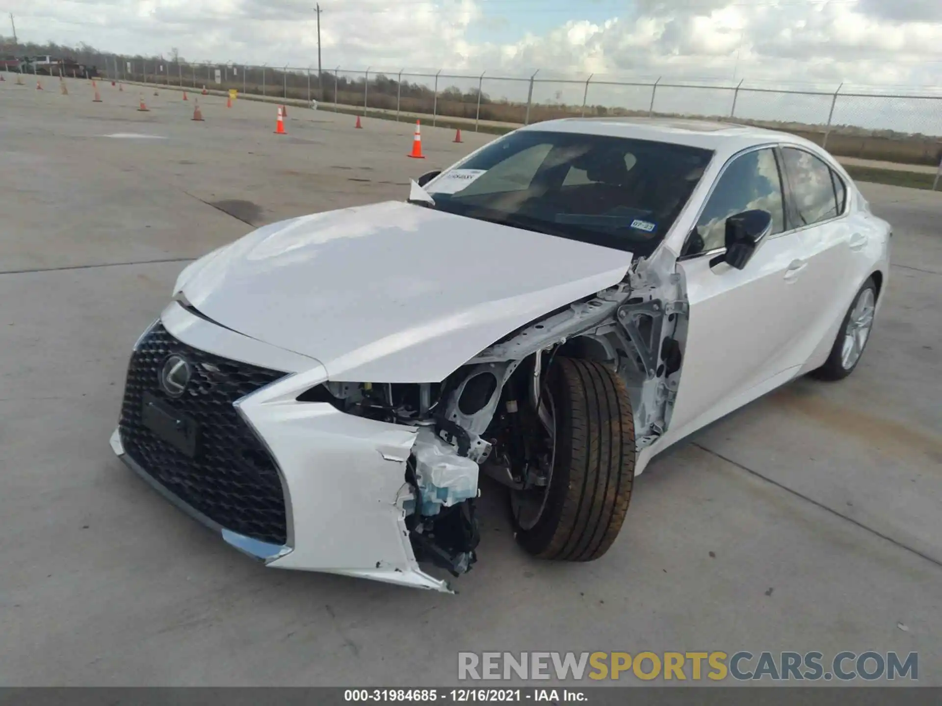 2 Photograph of a damaged car JTHCA1D25M5115079 LEXUS IS 2021