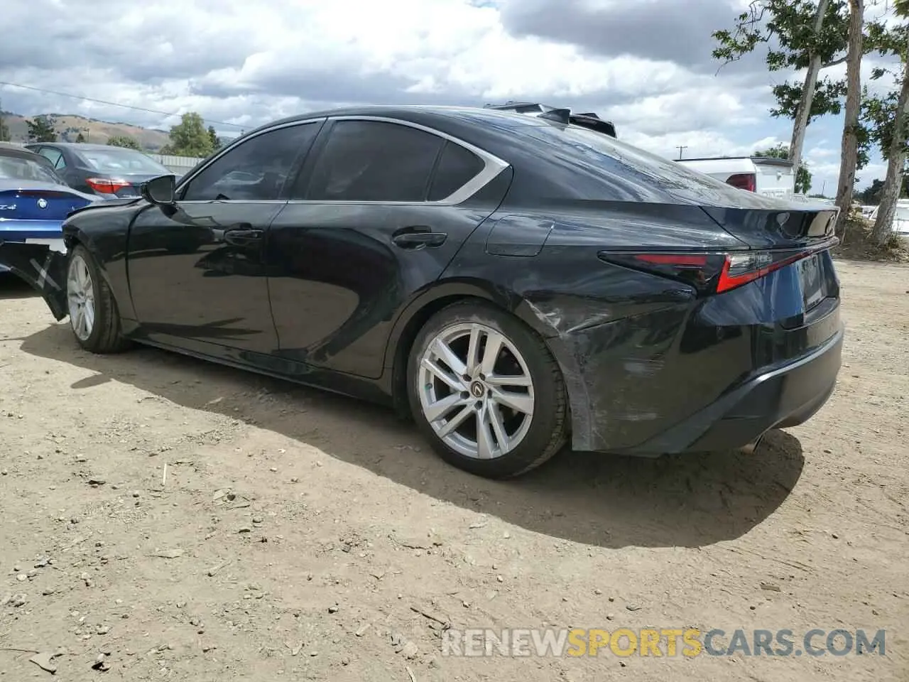 2 Photograph of a damaged car JTHCA1D26M5114586 LEXUS IS 2021