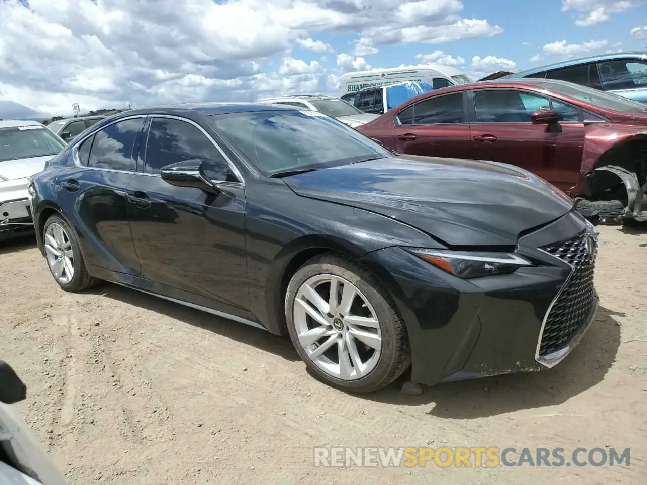 4 Photograph of a damaged car JTHCA1D26M5114586 LEXUS IS 2021
