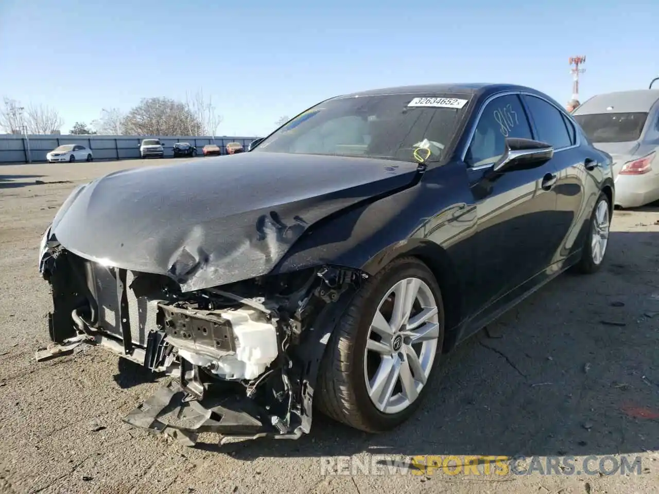 2 Photograph of a damaged car JTHCA1D26M5115169 LEXUS IS 2021