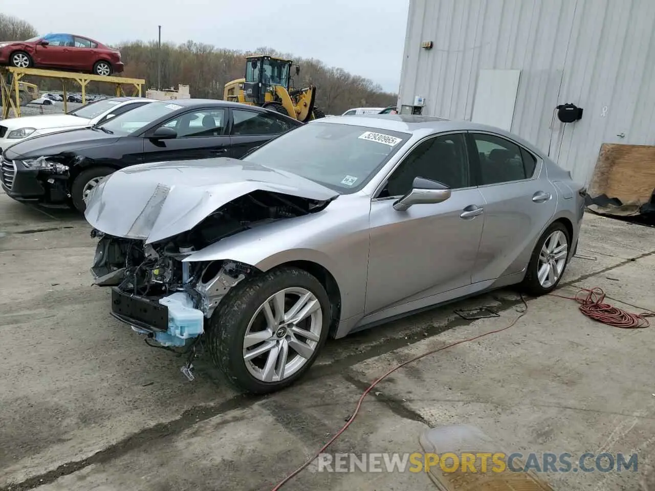 1 Photograph of a damaged car JTHCA1D26M5117150 LEXUS IS 2021