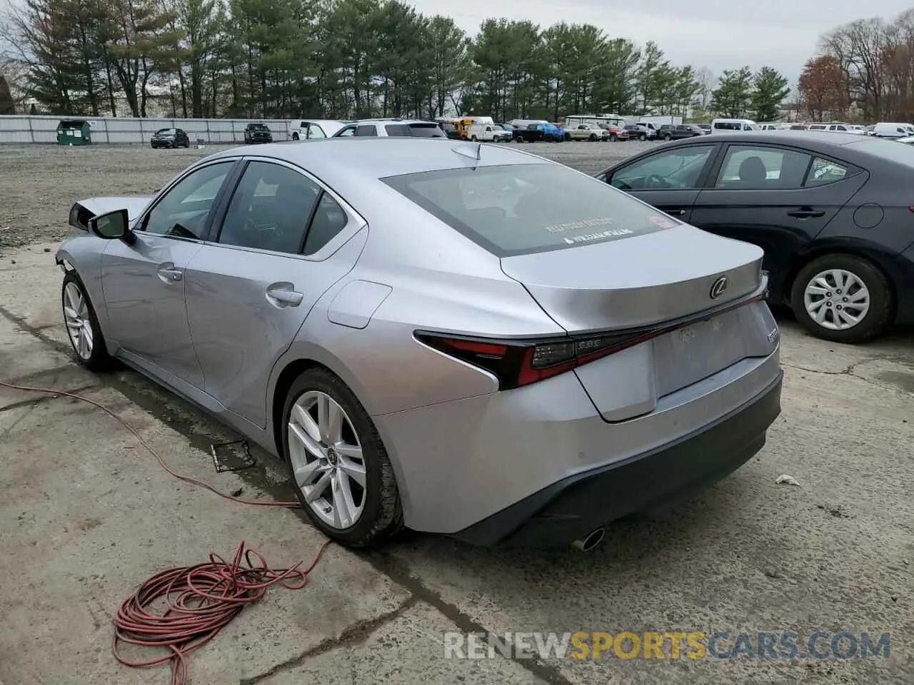 2 Photograph of a damaged car JTHCA1D26M5117150 LEXUS IS 2021