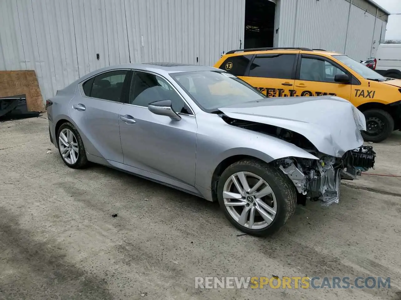 4 Photograph of a damaged car JTHCA1D26M5117150 LEXUS IS 2021