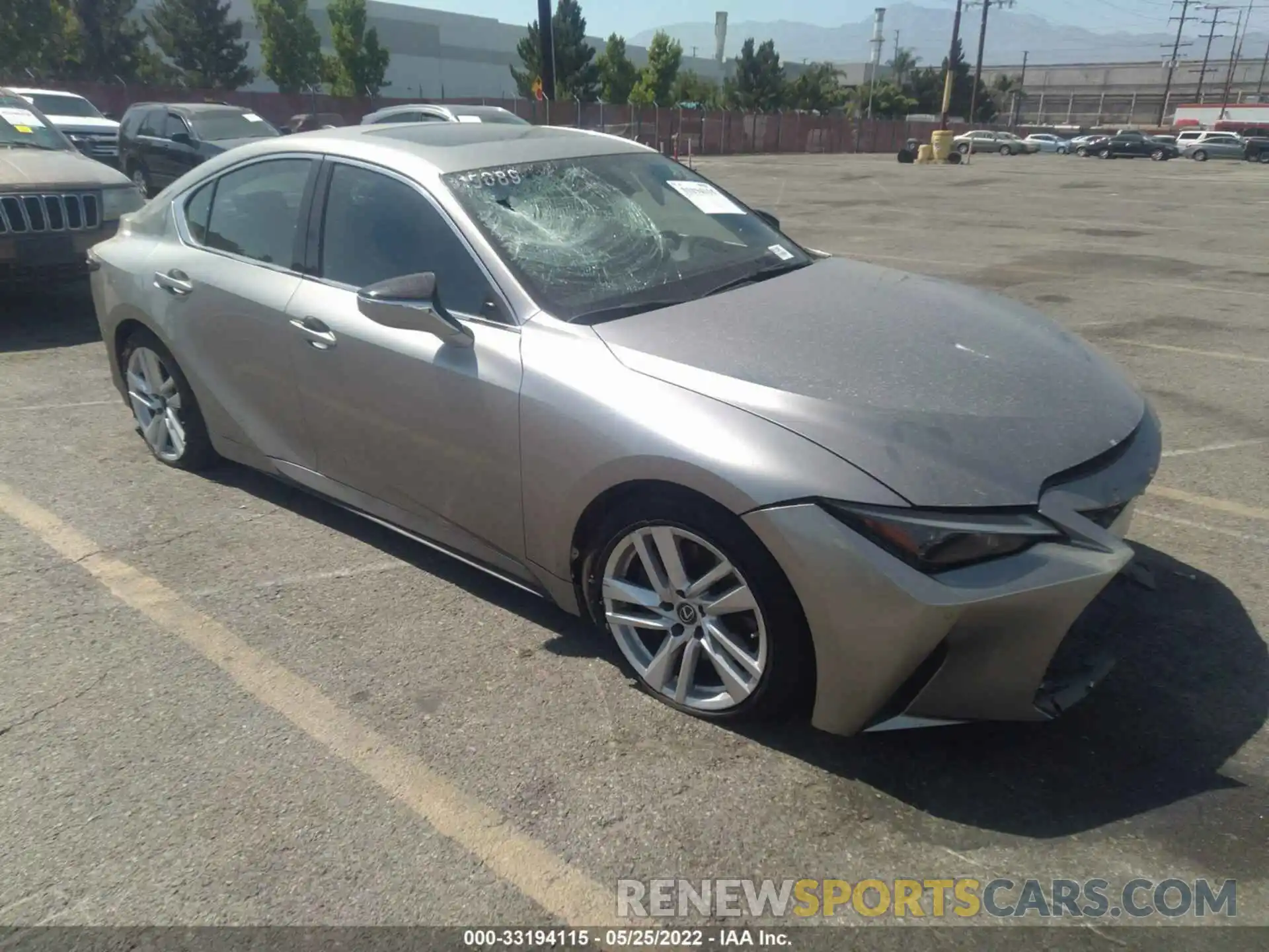 1 Photograph of a damaged car JTHCA1D28M5115089 LEXUS IS 2021