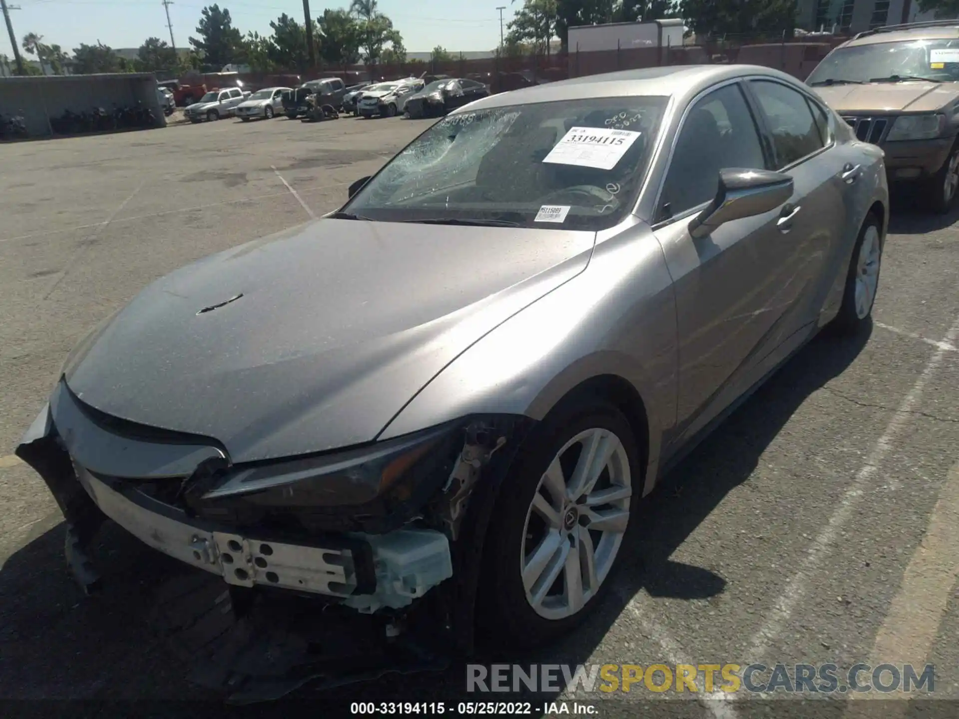 2 Photograph of a damaged car JTHCA1D28M5115089 LEXUS IS 2021