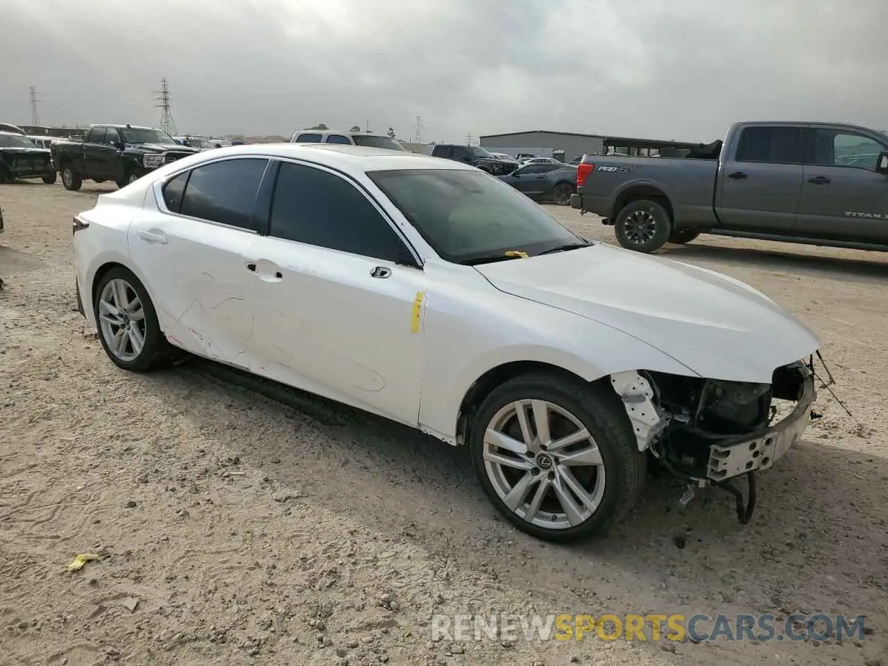4 Photograph of a damaged car JTHCA1D28M5116162 LEXUS IS 2021