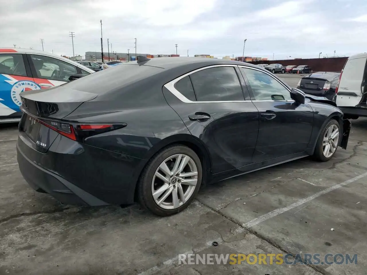 3 Photograph of a damaged car JTHCA1D28M5117103 LEXUS IS 2021