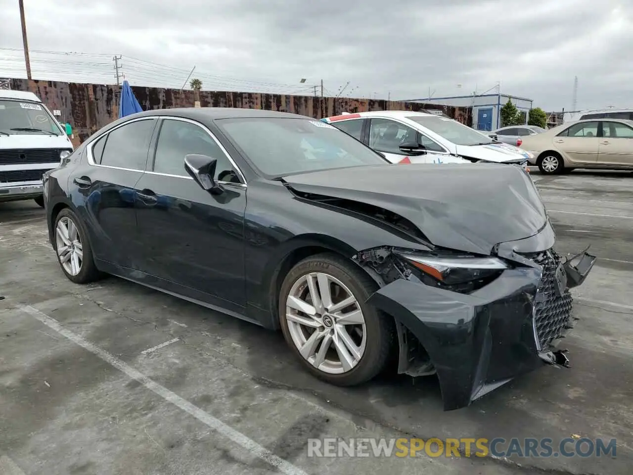 4 Photograph of a damaged car JTHCA1D28M5117103 LEXUS IS 2021