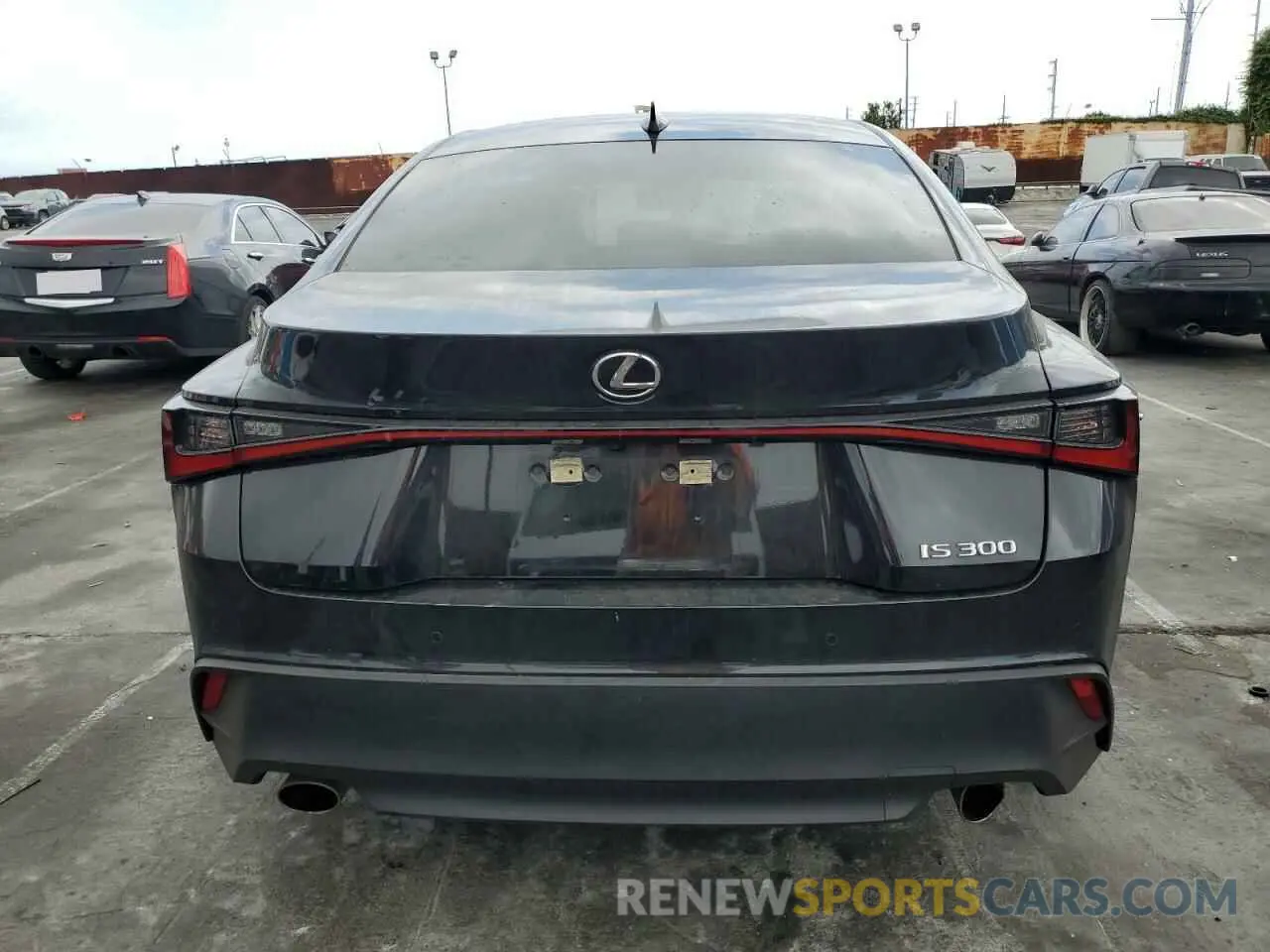 6 Photograph of a damaged car JTHCA1D28M5117103 LEXUS IS 2021