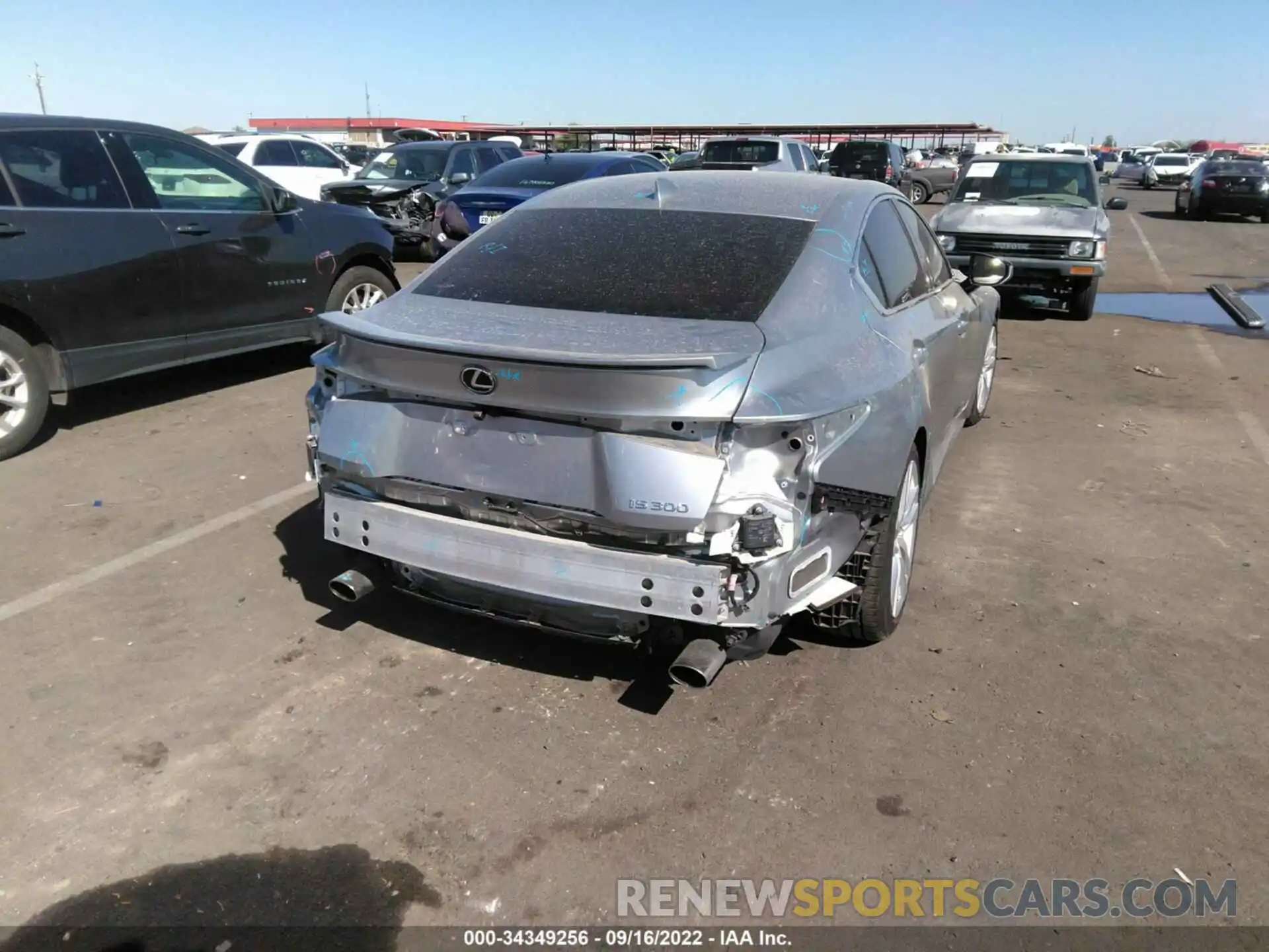 4 Photograph of a damaged car JTHCA1D29M5114565 LEXUS IS 2021