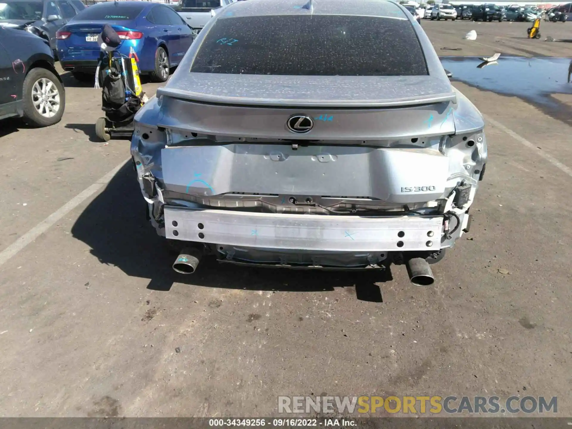 6 Photograph of a damaged car JTHCA1D29M5114565 LEXUS IS 2021