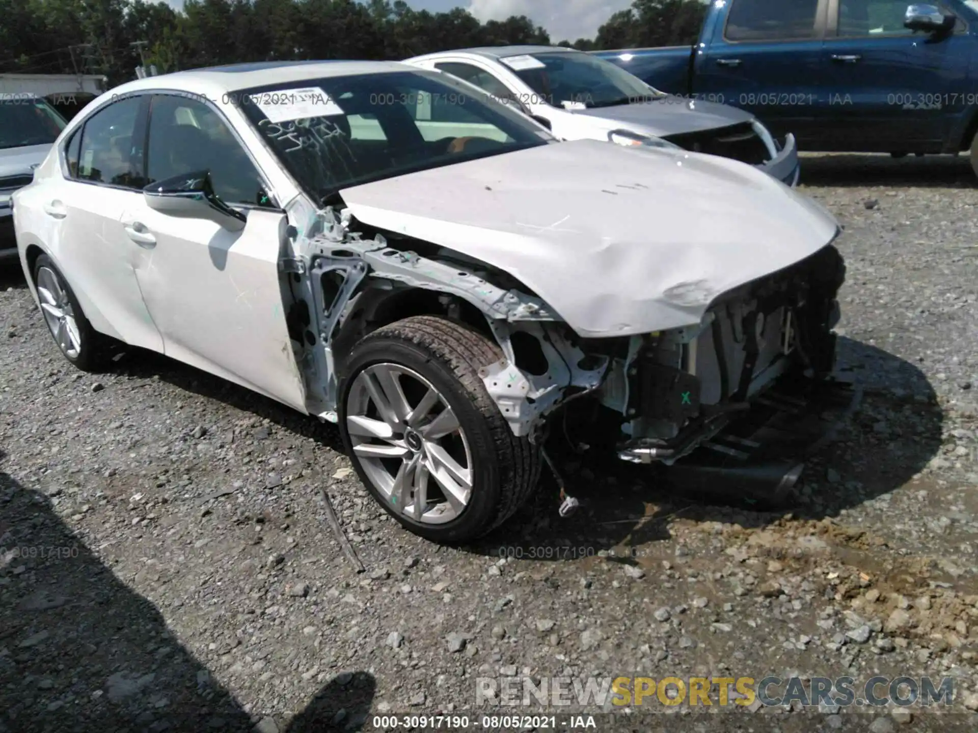 1 Photograph of a damaged car JTHCA1D29M5114808 LEXUS IS 2021