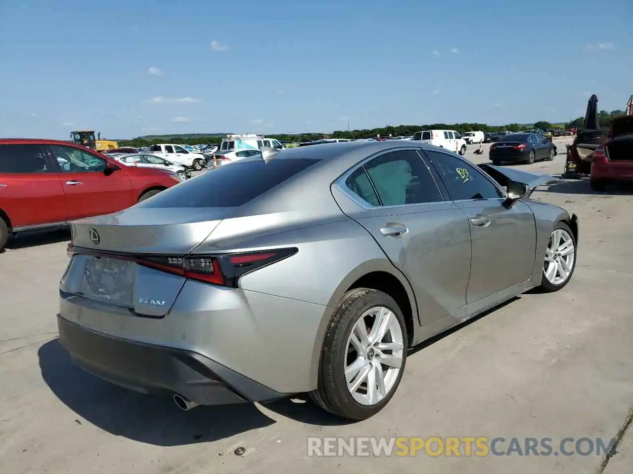 4 Photograph of a damaged car JTHCA1D29M5115361 LEXUS IS 2021