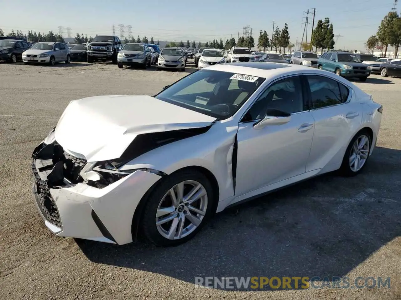 1 Photograph of a damaged car JTHCA1D29M5115392 LEXUS IS 2021