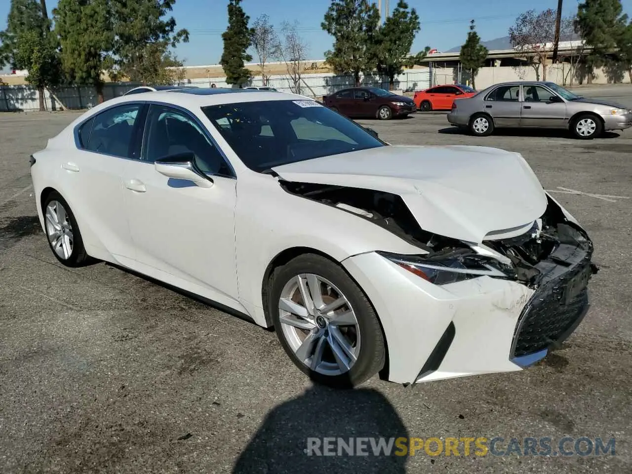 4 Photograph of a damaged car JTHCA1D29M5115392 LEXUS IS 2021