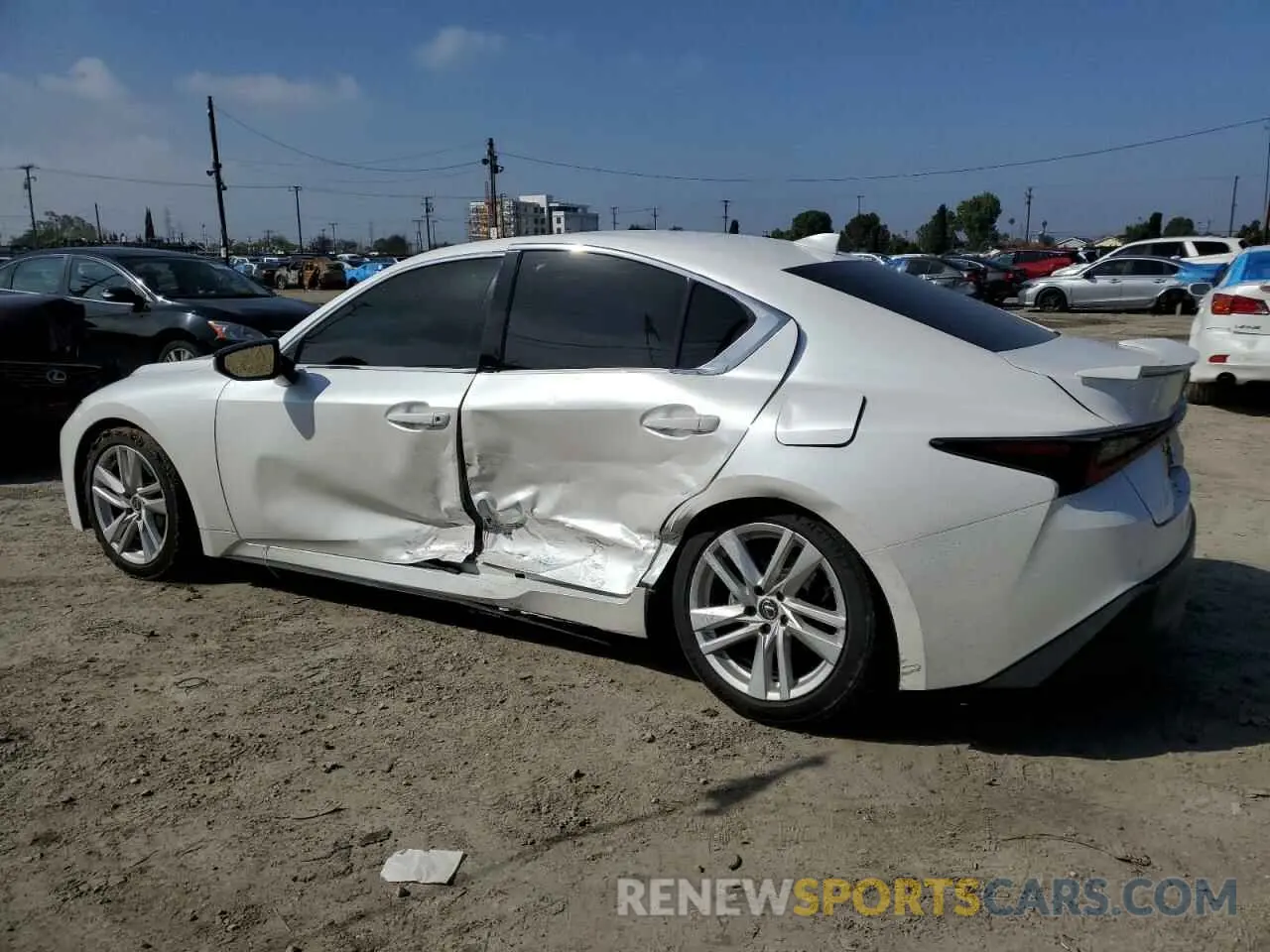 2 Photograph of a damaged car JTHCA1D29M5115814 LEXUS IS 2021