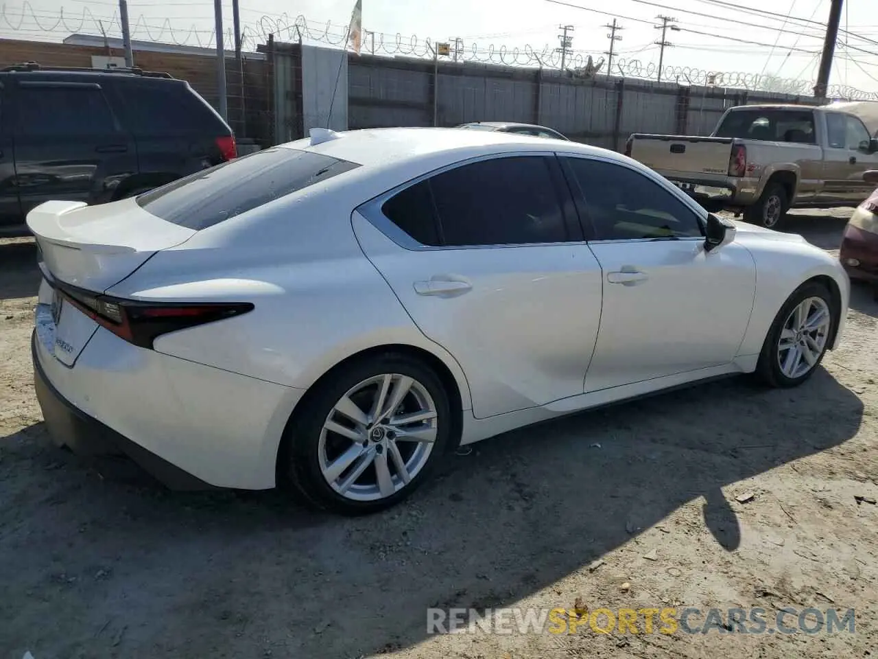 3 Photograph of a damaged car JTHCA1D29M5115814 LEXUS IS 2021
