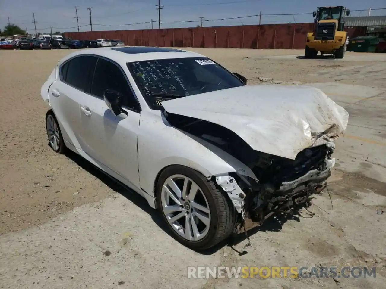 1 Photograph of a damaged car JTHCA1D29M5116994 LEXUS IS 2021