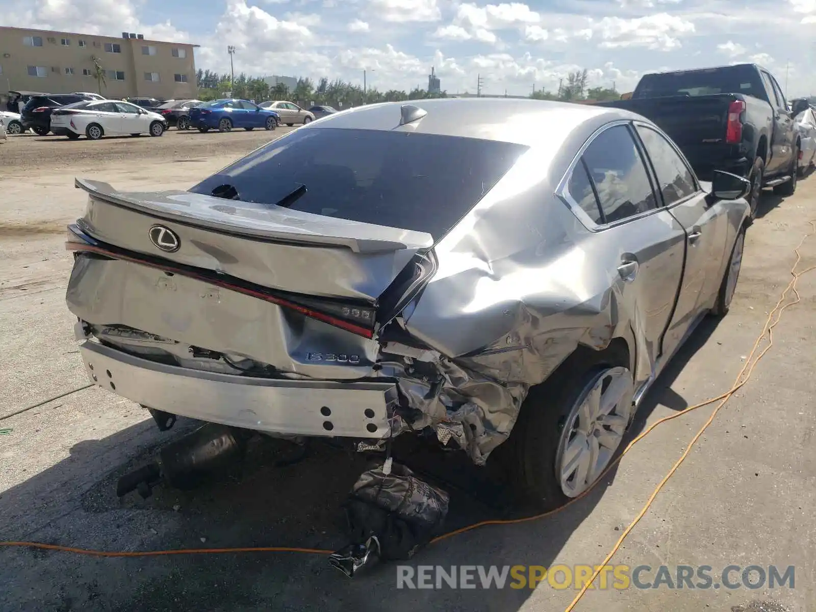 4 Photograph of a damaged car JTHCA1D2XM5110153 LEXUS IS 2021