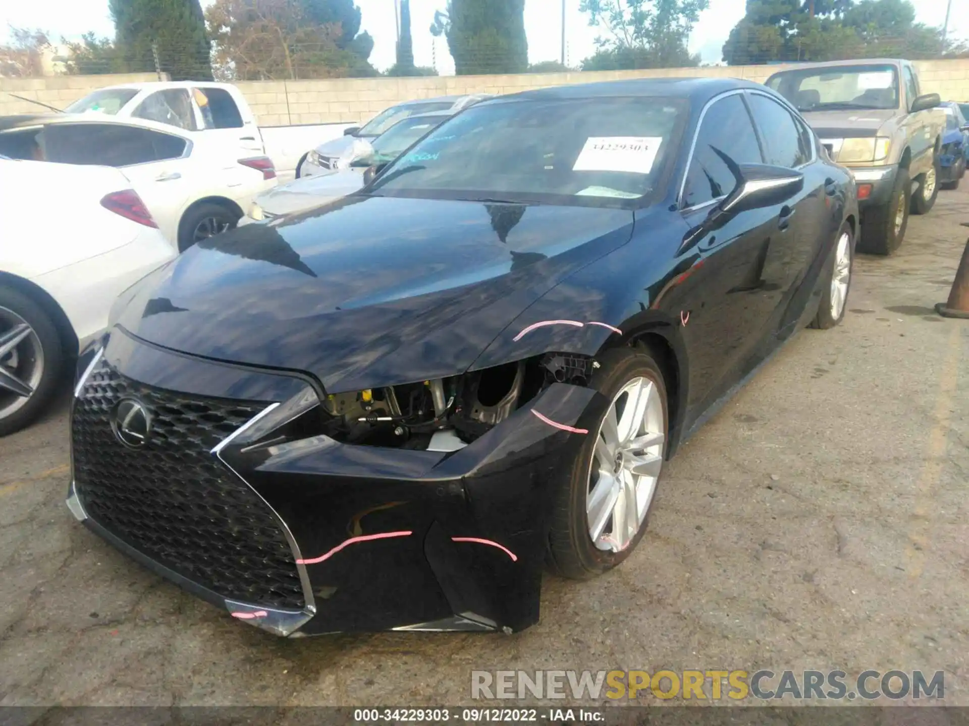 6 Photograph of a damaged car JTHCA1D2XM5110623 LEXUS IS 2021