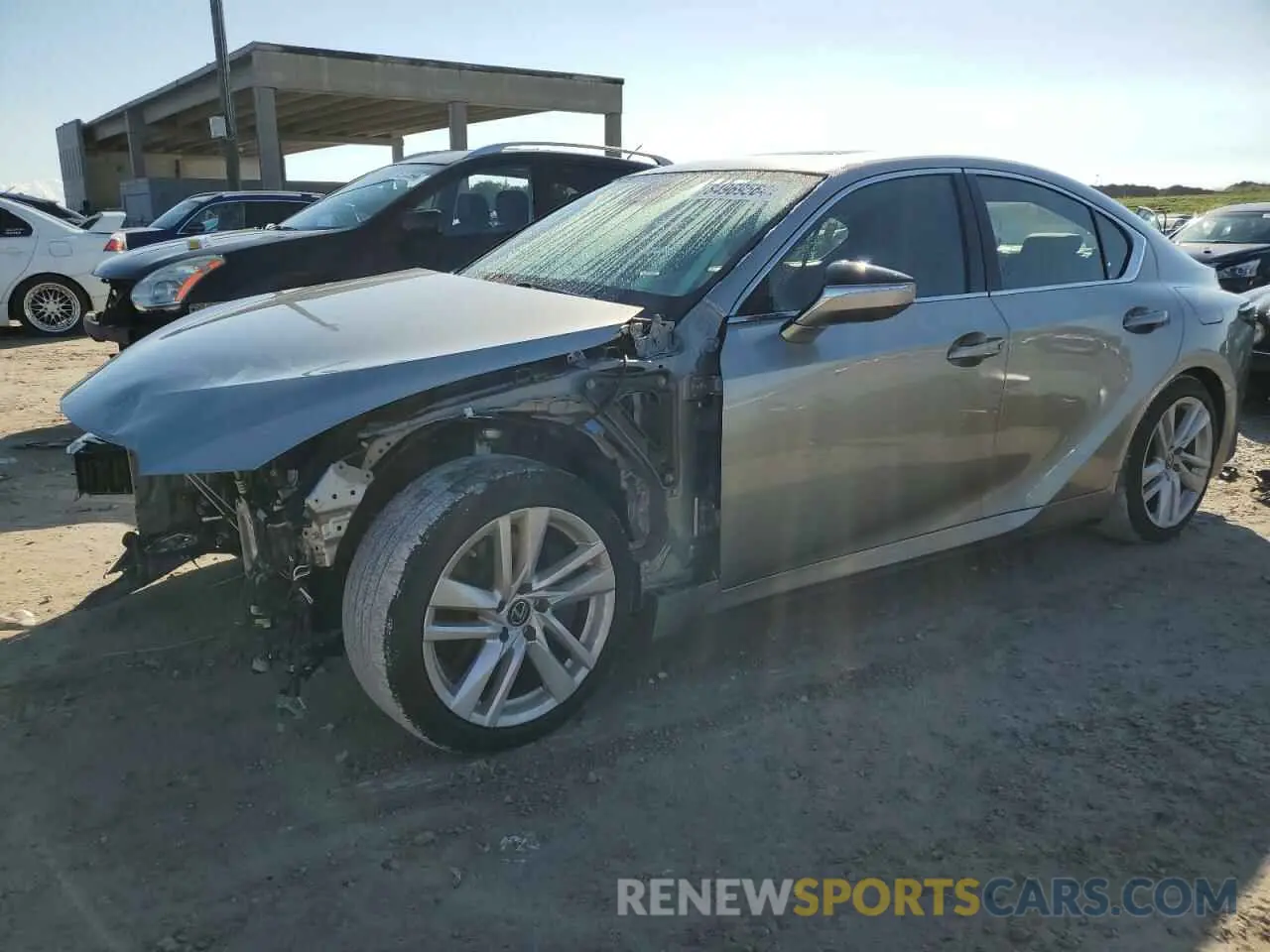 1 Photograph of a damaged car JTHCA1D2XM5115885 LEXUS IS 2021