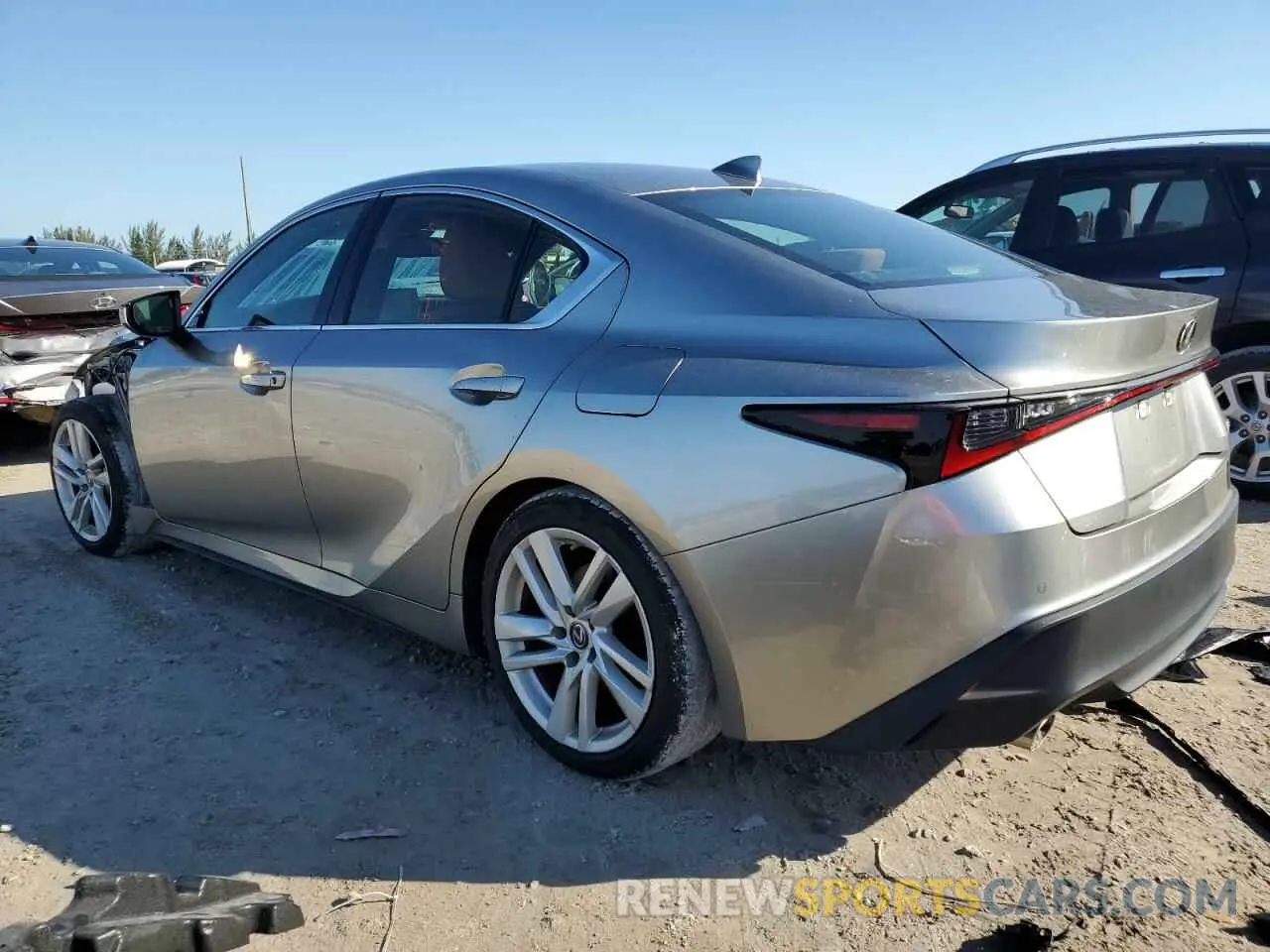 2 Photograph of a damaged car JTHCA1D2XM5115885 LEXUS IS 2021