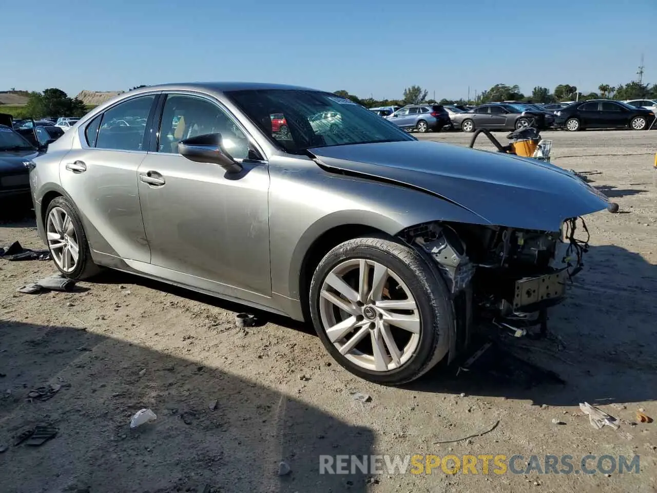 4 Photograph of a damaged car JTHCA1D2XM5115885 LEXUS IS 2021
