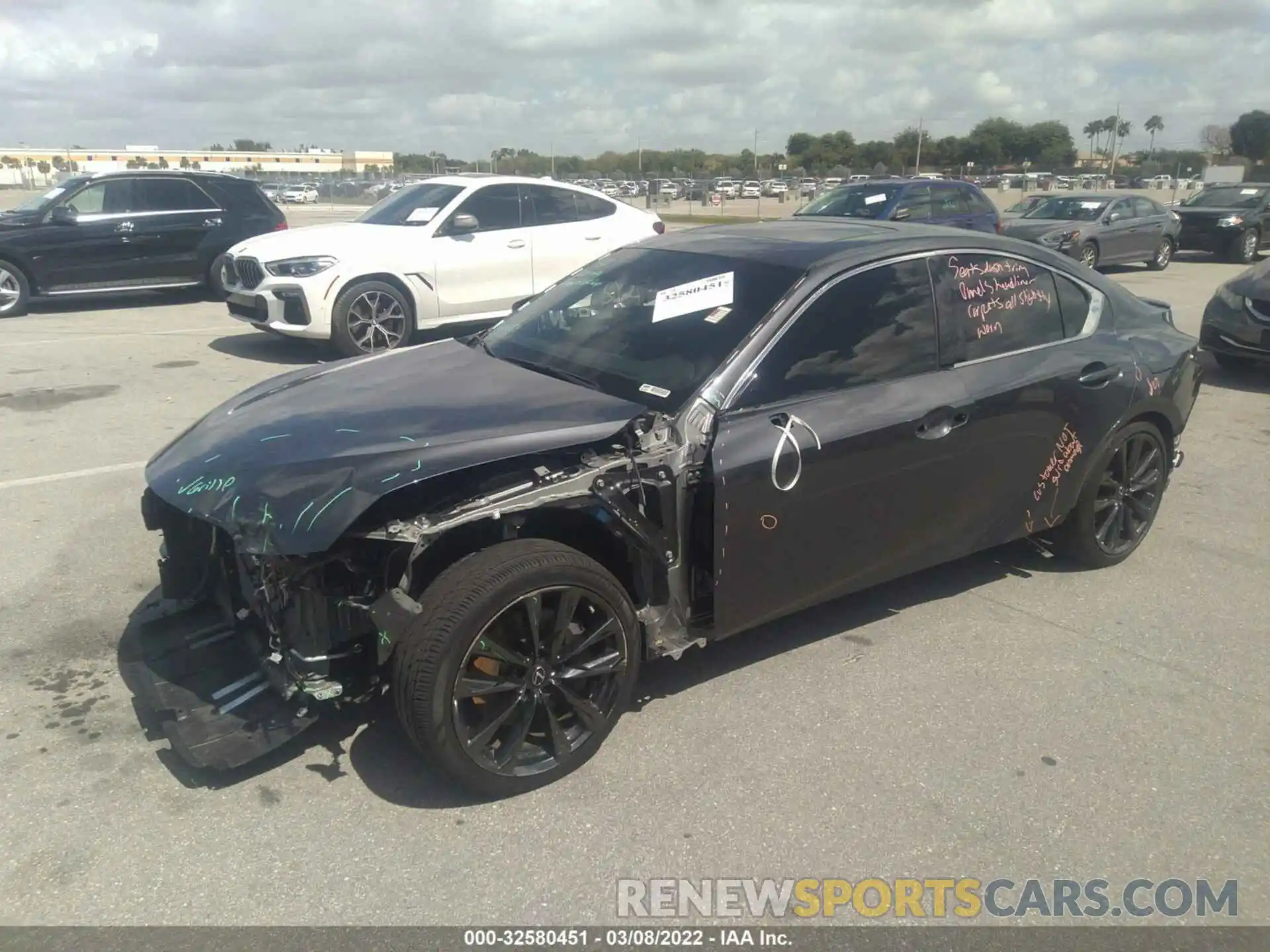 2 Photograph of a damaged car JTHGZ1B20M5045665 LEXUS IS 2021