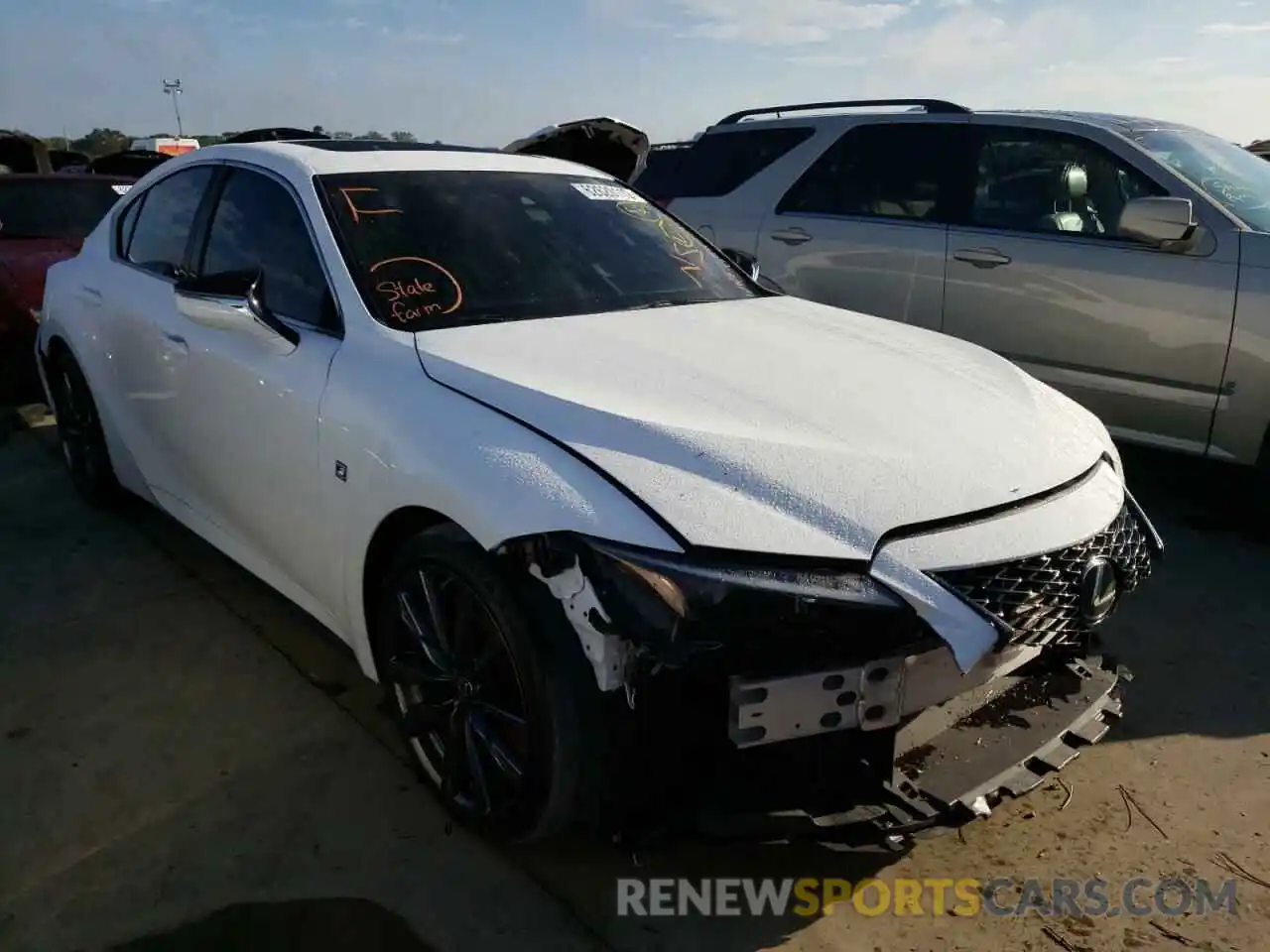 1 Photograph of a damaged car JTHGZ1B21M5043567 LEXUS IS 2021