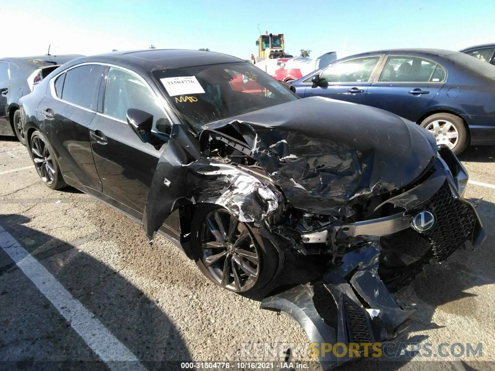 1 Photograph of a damaged car JTHGZ1B21M5044895 LEXUS IS 2021