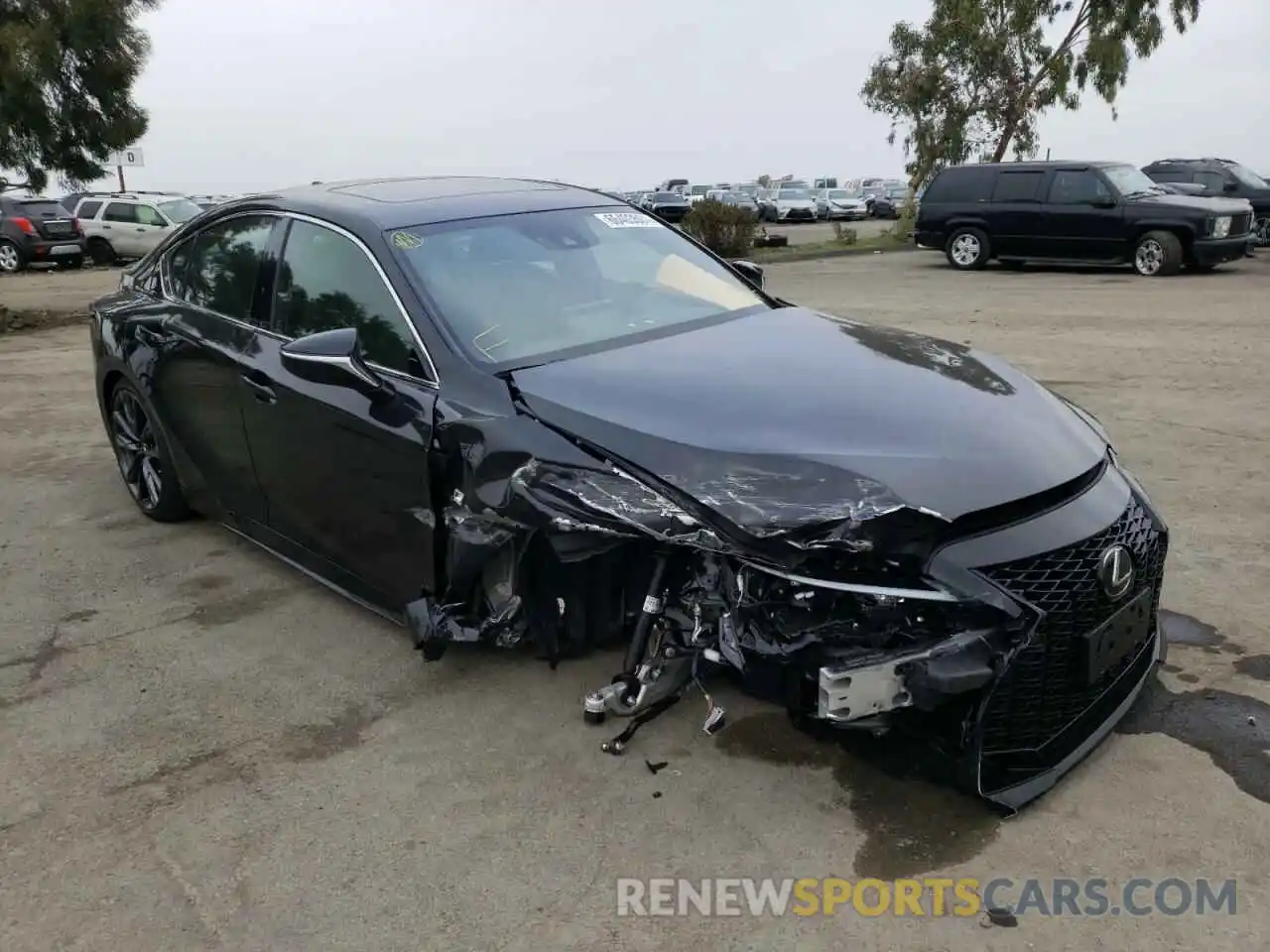 1 Photograph of a damaged car JTHGZ1B22M5043321 LEXUS IS 2021