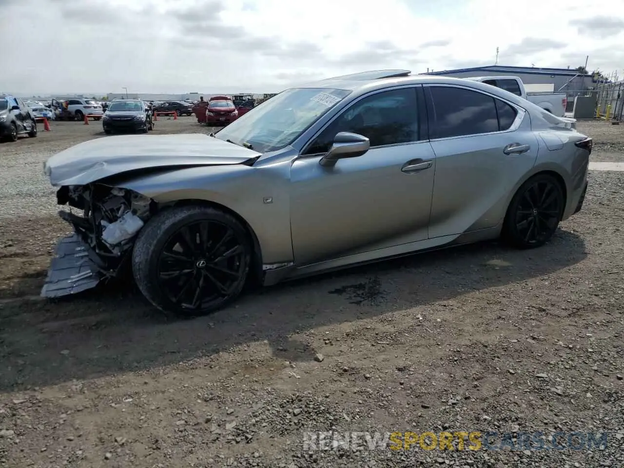 1 Photograph of a damaged car JTHGZ1B22M5046333 LEXUS IS 2021
