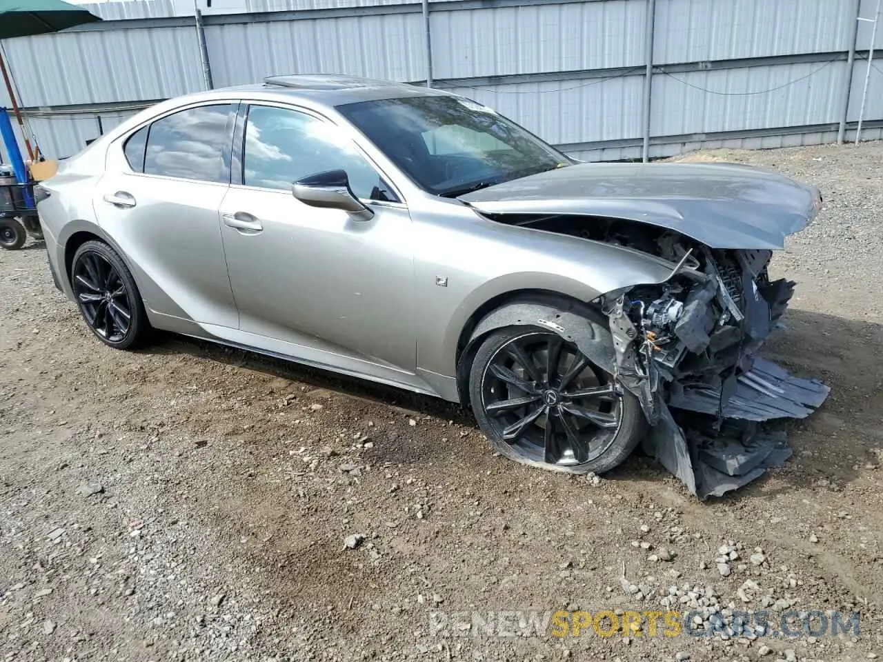 4 Photograph of a damaged car JTHGZ1B22M5046333 LEXUS IS 2021
