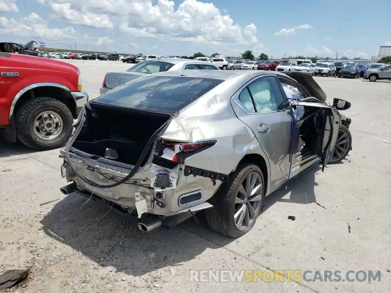 4 Photograph of a damaged car JTHGZ1B23M5038323 LEXUS IS 2021