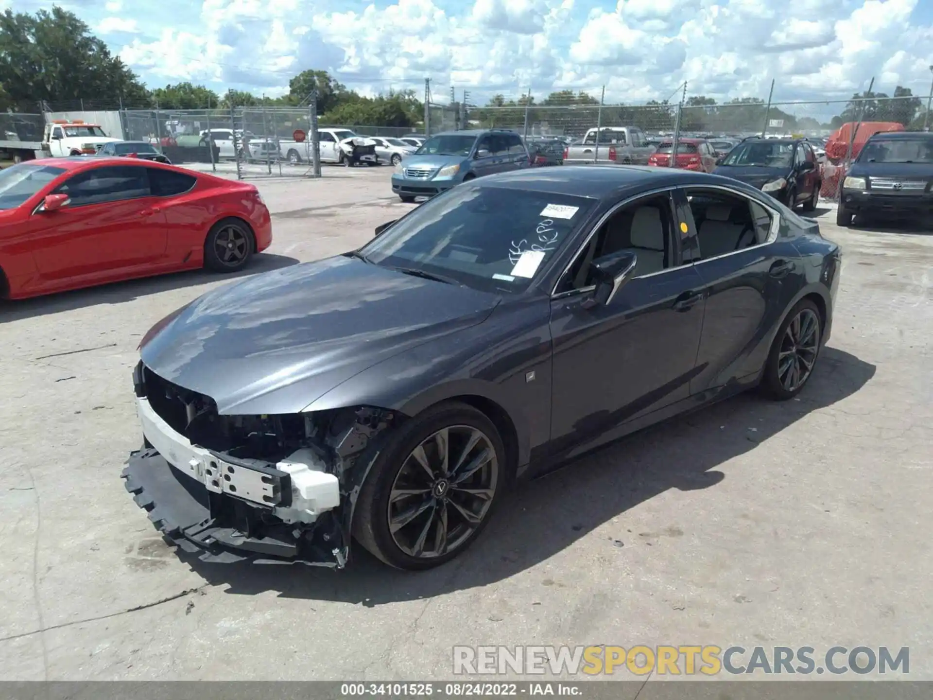 2 Photograph of a damaged car JTHGZ1B23M5039911 LEXUS IS 2021