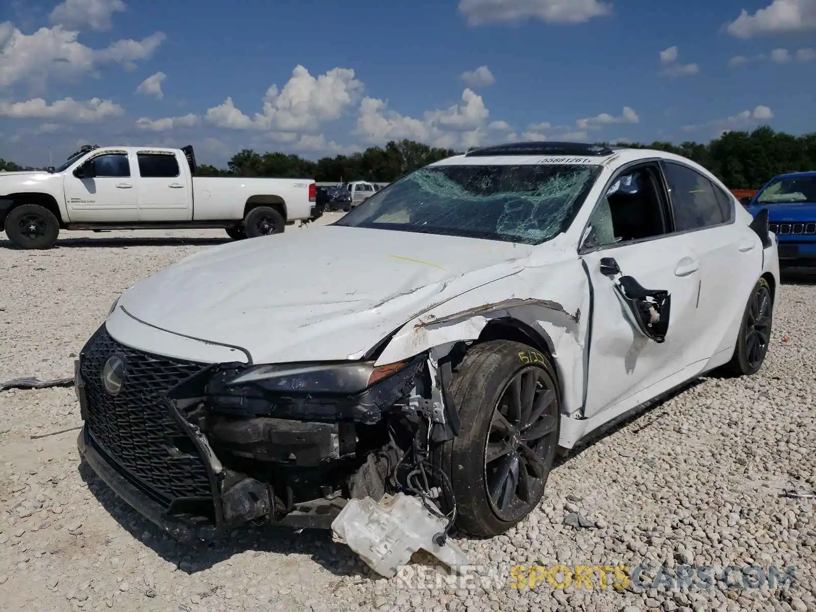 2 Photograph of a damaged car JTHGZ1B23M5041979 LEXUS IS 2021