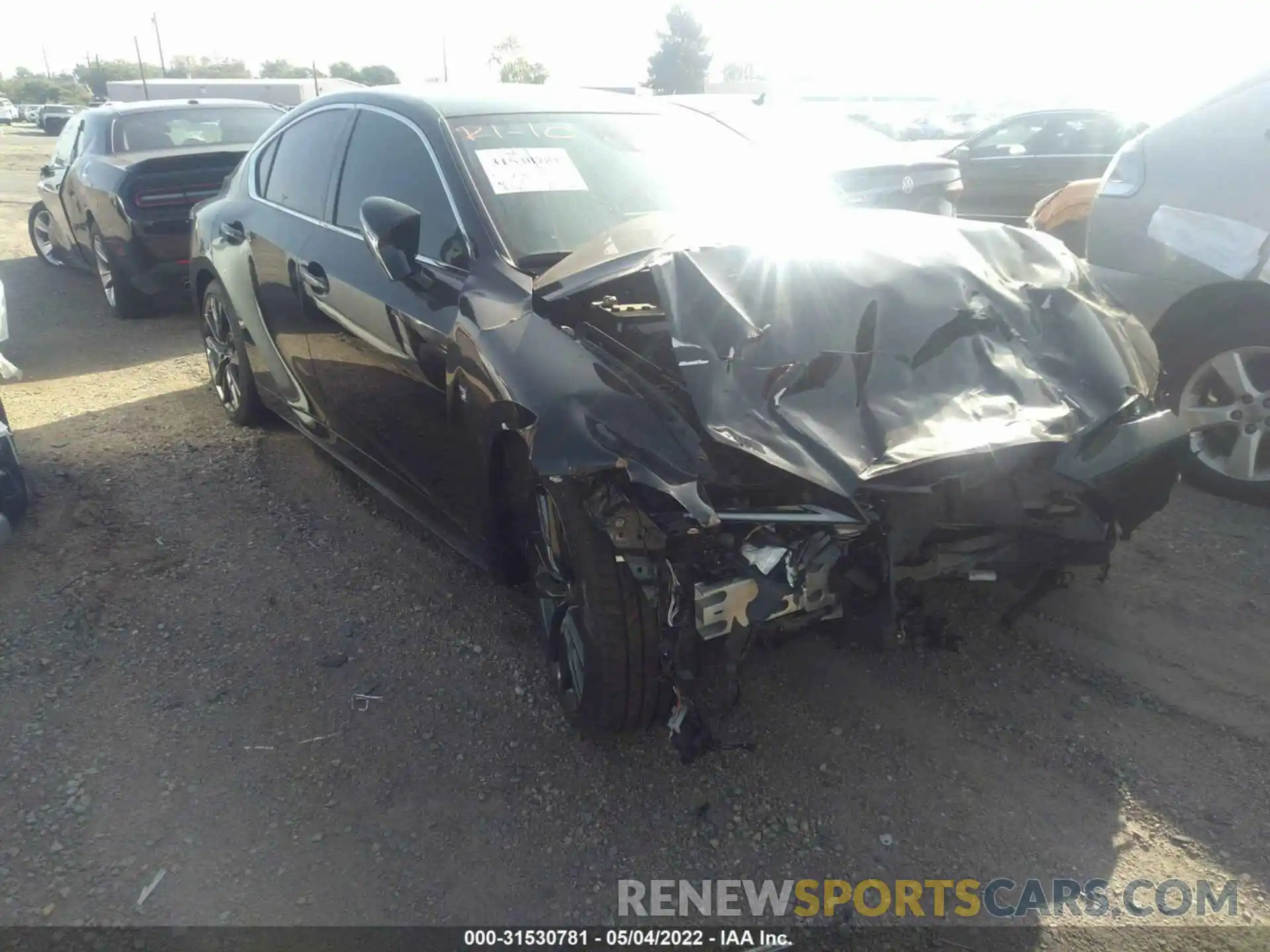 1 Photograph of a damaged car JTHGZ1B23M5042257 LEXUS IS 2021