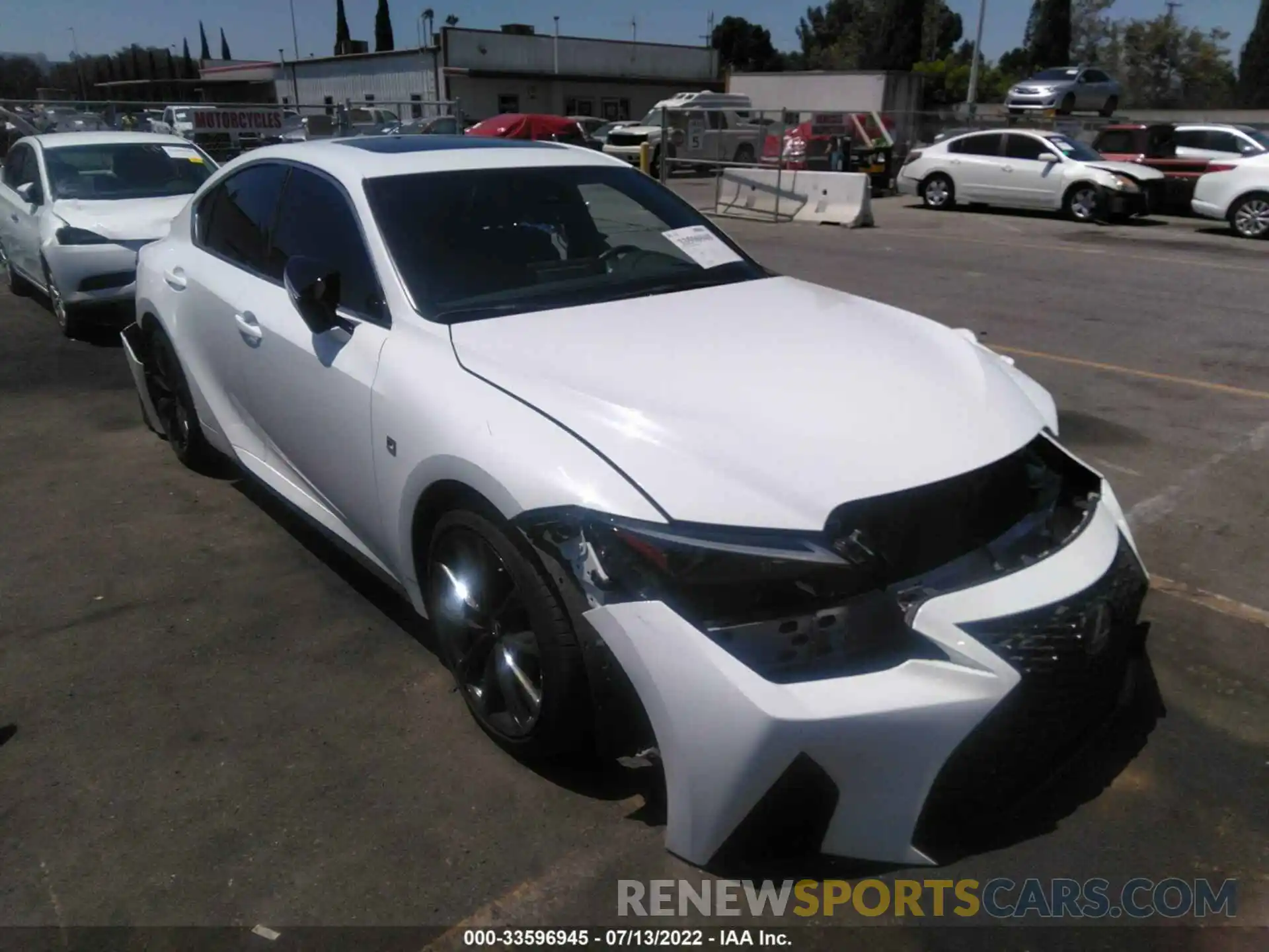 1 Photograph of a damaged car JTHGZ1B23M5046843 LEXUS IS 2021