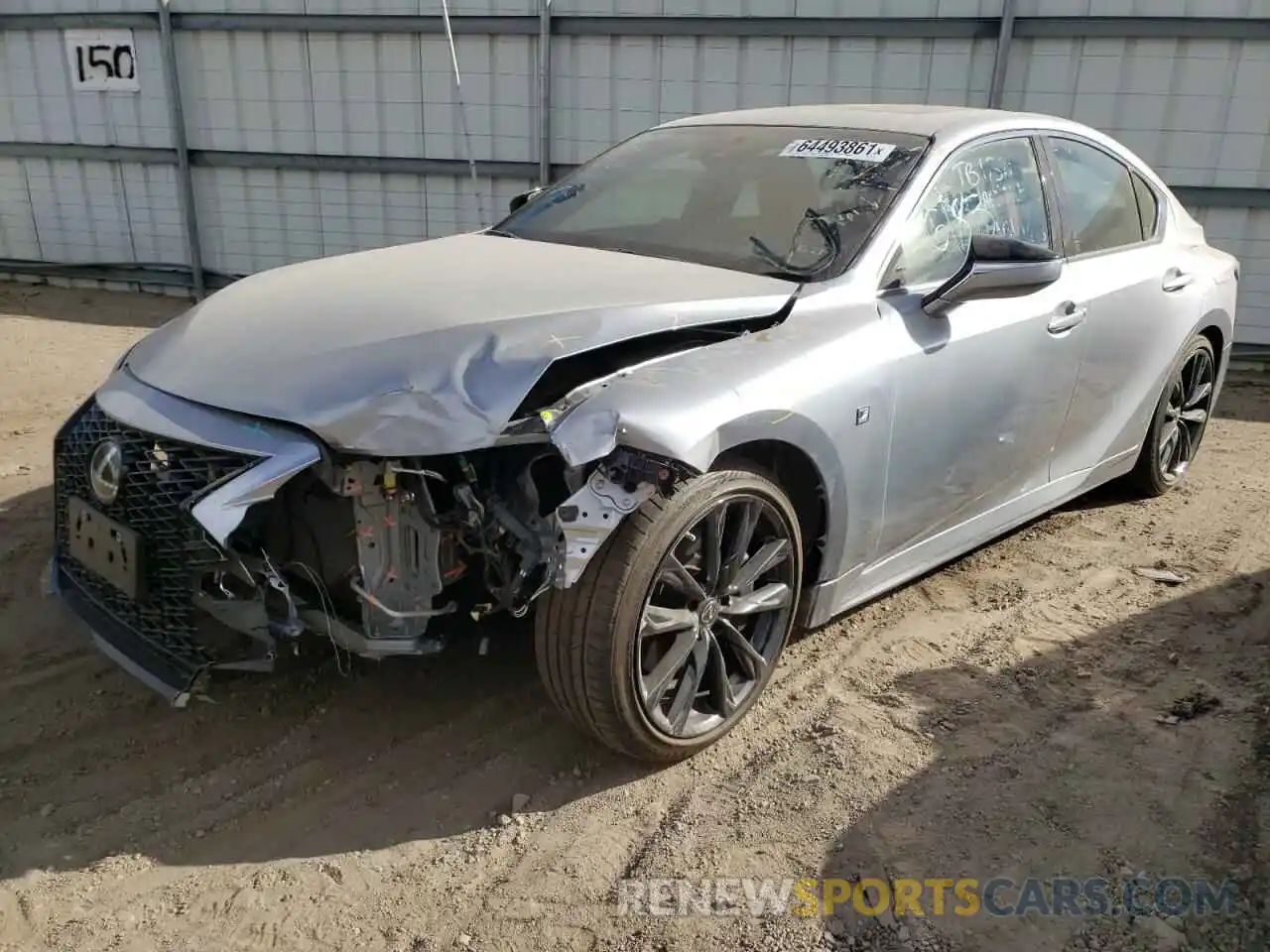 2 Photograph of a damaged car JTHGZ1B23M5048592 LEXUS IS 2021