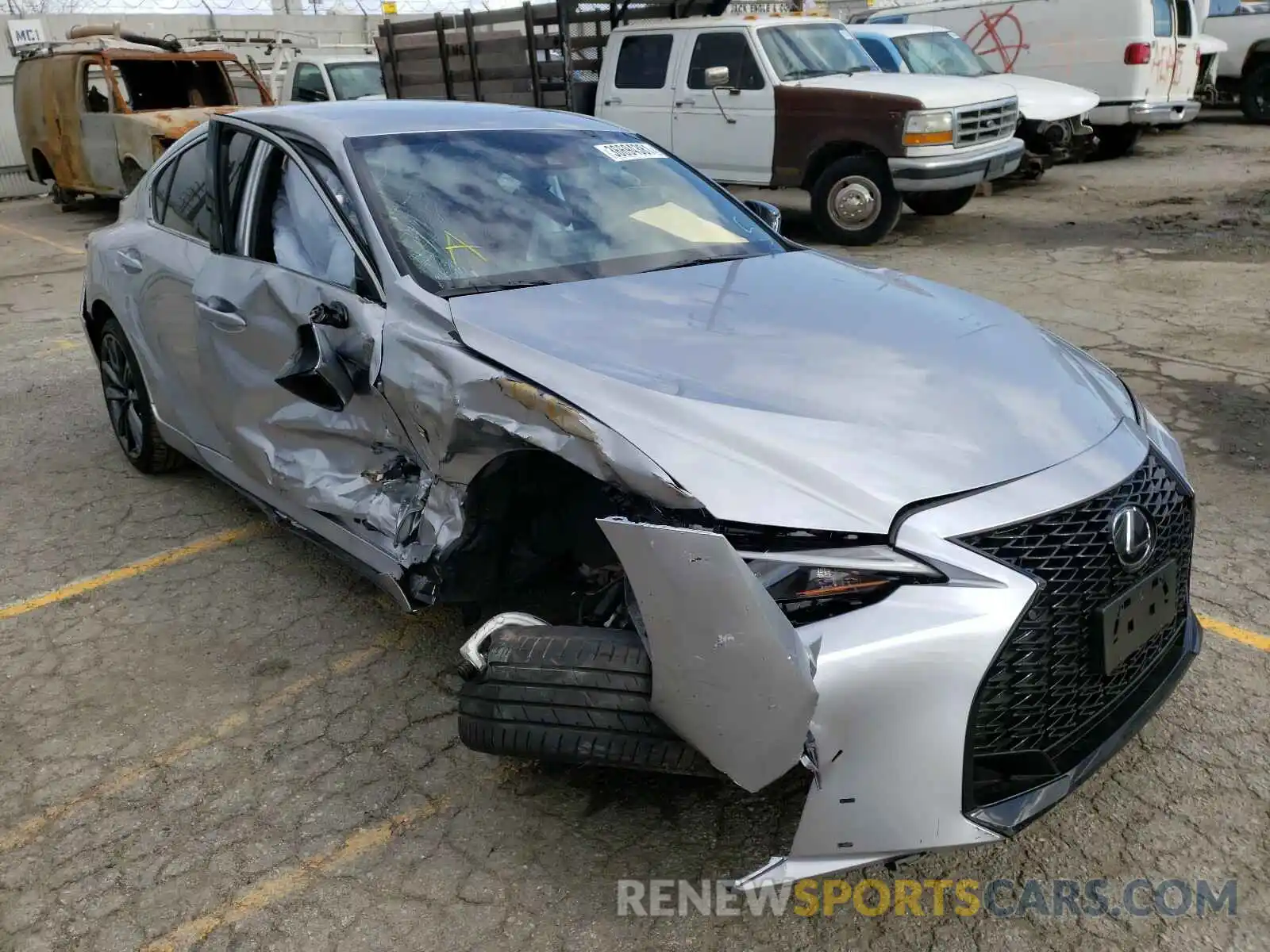 1 Photograph of a damaged car JTHGZ1B24M5037391 LEXUS IS 2021