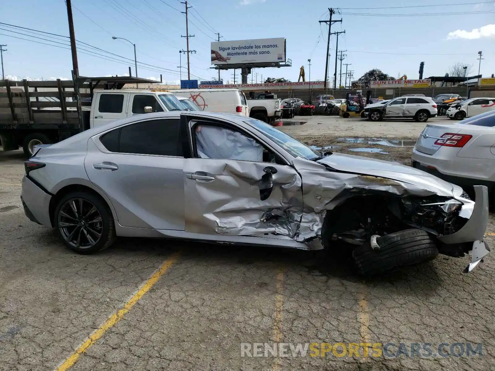 9 Photograph of a damaged car JTHGZ1B24M5037391 LEXUS IS 2021