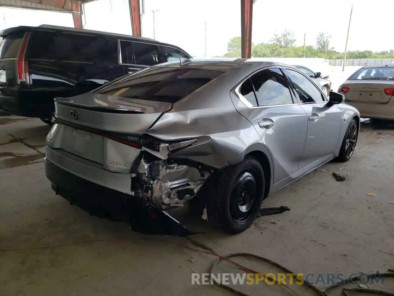 4 Photograph of a damaged car JTHGZ1B24M5042980 LEXUS IS 2021