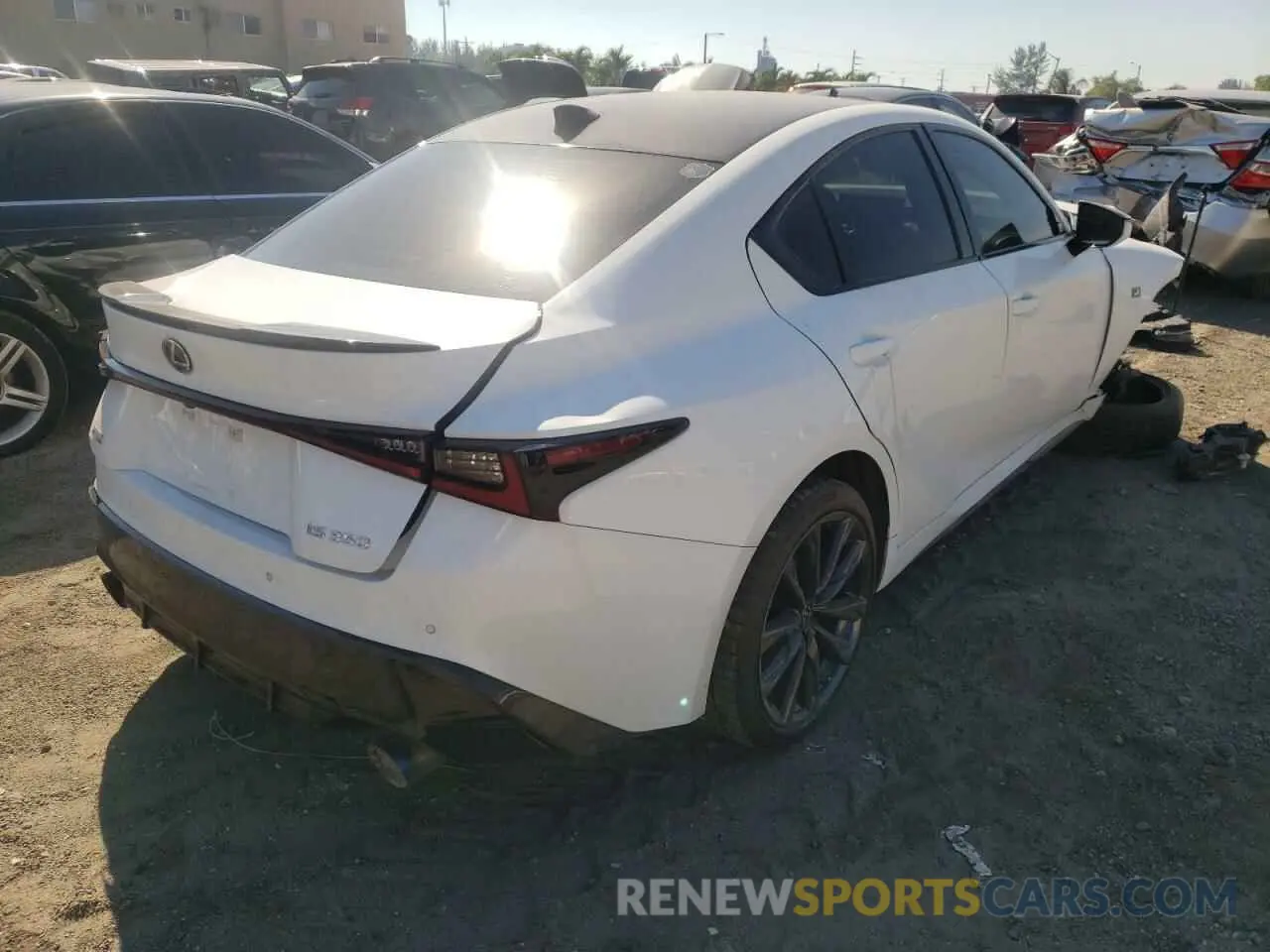 4 Photograph of a damaged car JTHGZ1B24M5043806 LEXUS IS 2021