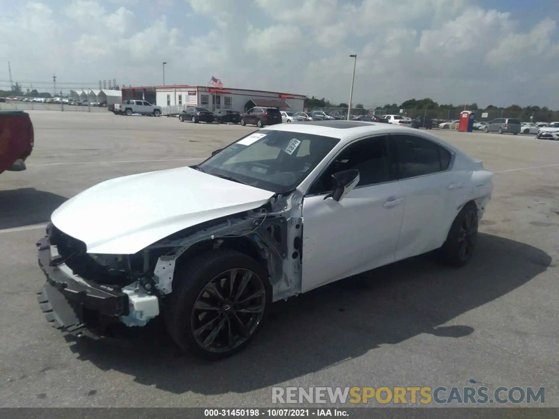 2 Photograph of a damaged car JTHGZ1B25M5043247 LEXUS IS 2021