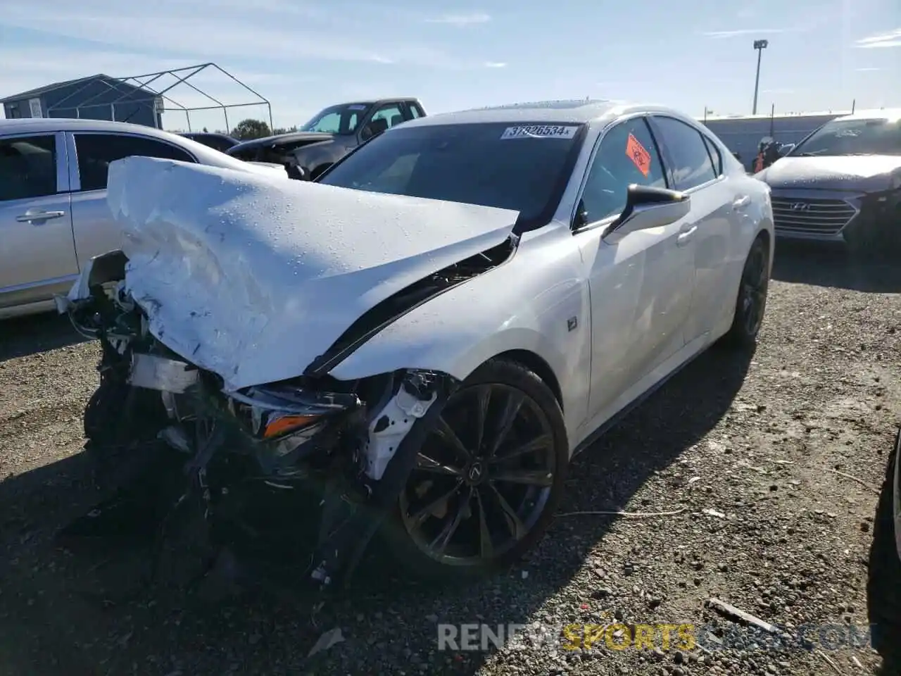 1 Photograph of a damaged car JTHGZ1B25M5046746 LEXUS IS 2021