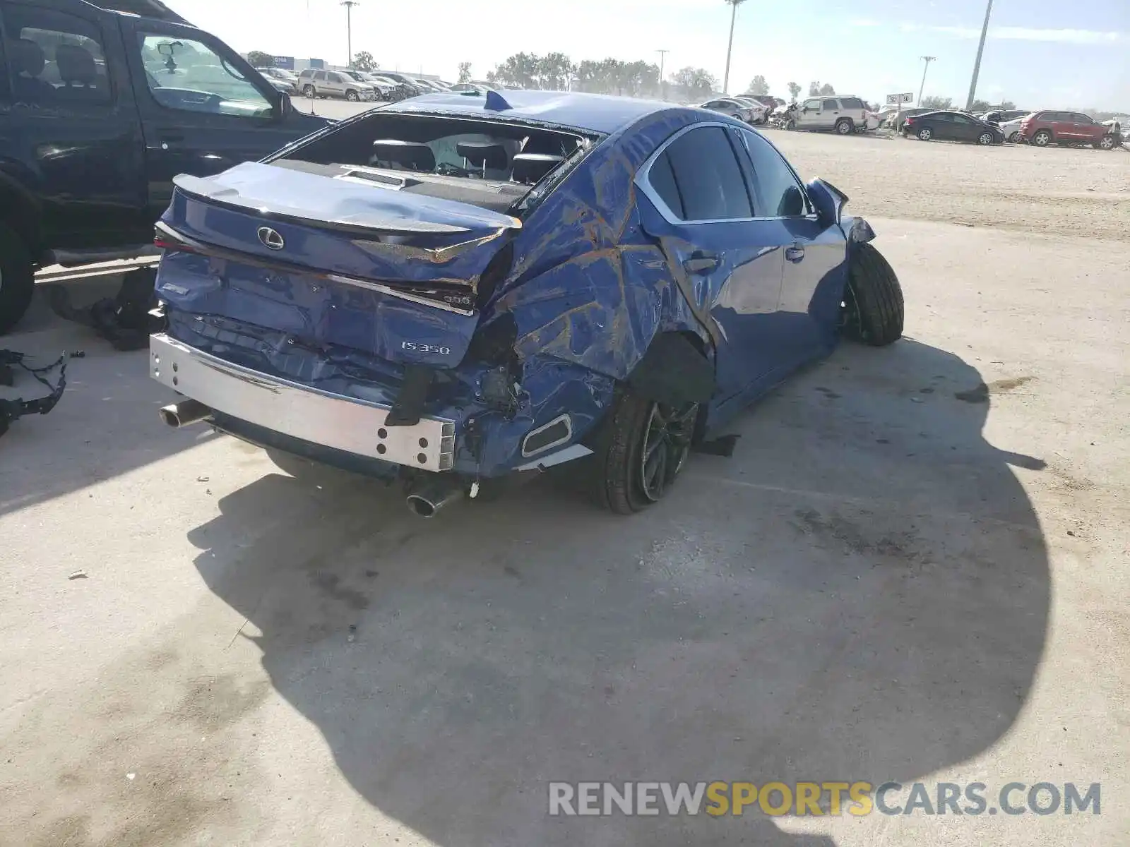 4 Photograph of a damaged car JTHGZ1B26M5045489 LEXUS IS 2021